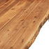 Rustika Rowe -  3 Piece Dining Set Solid Acacia Wood Brown